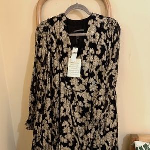 Black and gold Anthropologie Dress